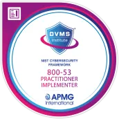 DVMS Institute - NIST Cybersecurity Framework 800-53 Practitioner badge